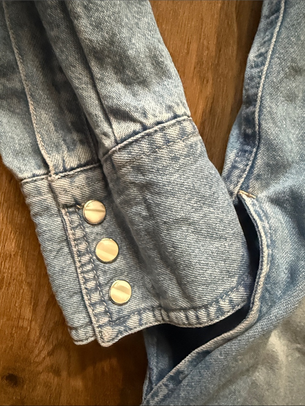 Wrangler Long Sleeve Denim Dress size large - Picture 8 of 11